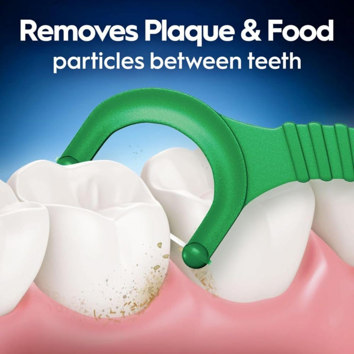 Glide Complete Floss Picks, Dental Floss Picks, Scope Outlast, 75-Ct, Toothpicks Floss Picks