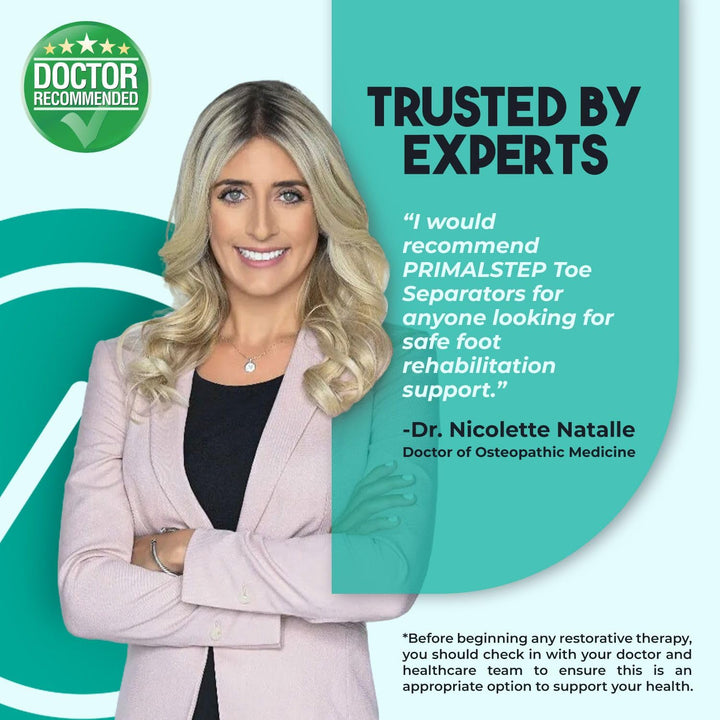 Size XL Toe Separators - over 50% Thicker & More Durable - Dr. Recommended - Loved by Those with Bunions or Plantar Fasciitis - Toe Spacers for Athletic Mobility (Extra Large)