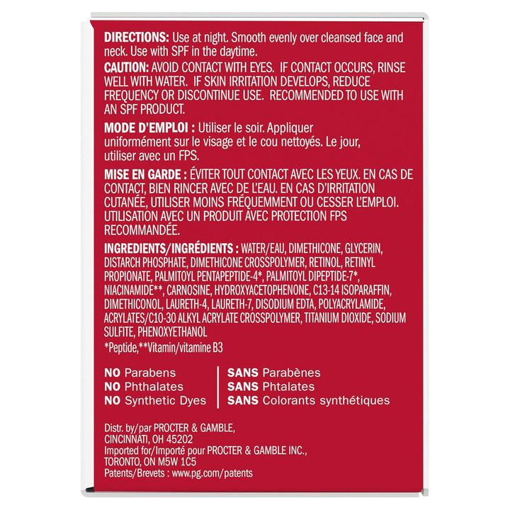 Retinol Face Moisturizer, 24 MAX Anti-Aging Night Cream for Women, Fragrance-Free, Non Greasy - Anti-Wrinkle, Smooth Fine Lines, Tightening, Hydrating Skin Care - Peptides, Glycerin, 1.7 Oz