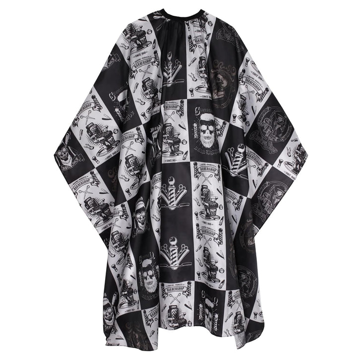 Waterproof Leopard Hair Cutting Cape - 64" X 56" Salon Cape with Adjustable Neckline for Professional Stylists and Home Use