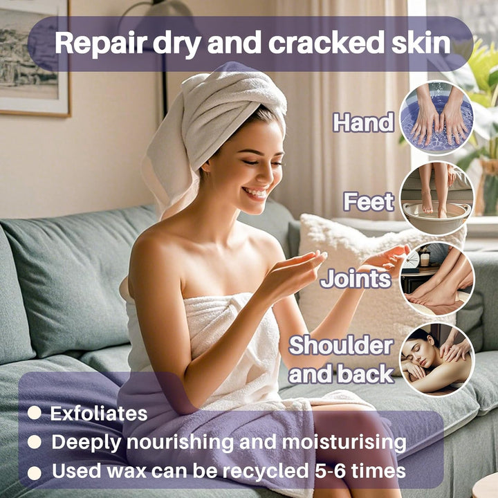 Paraffin Wax for Hand and Feet - 2 Pack Lavender Scented Paraffin Wax Refills Hand Wax for Dry Skin, Hydration Nourish