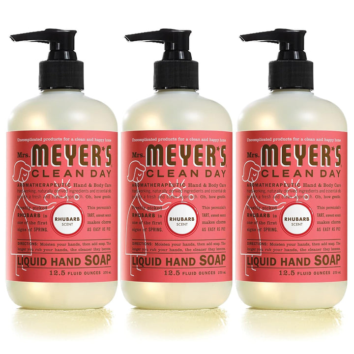 CLEAN DAY Hand Soap, Made with Essential Oils, Biodegradable Formula, Rain Water, 12.5 Fl. Oz - Pack of 3