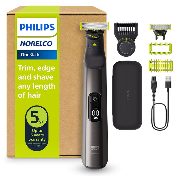 Philips Oneblade 360 Pro Face + Body, Hybrid Electric Beard Trimmer, Shaver and Bodygroomer, with 360 Blade Technology, Model QP6552/90