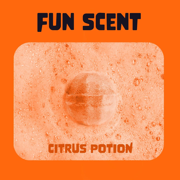 Halloween Bath Bombs for Kids with Surprise Halloween Toys inside - Large Pumpkin Bath Bombs for Kids, Boys & Girls – Spooky Boo Basket Stuffers for Kids - Made in USA Bubble Bomb by