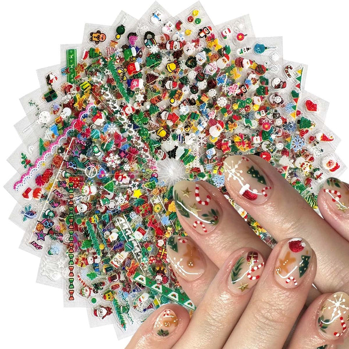 30 Sheets Halloween Nail Stickers for Women Girls & Kids,Cute Ghost Pumpkin Spider Nail Decals Bat Cat Skull Stickers for Nails Design 3D Self-Adhesive Halloween Nail Art Supplies,Diy Manicure Decor