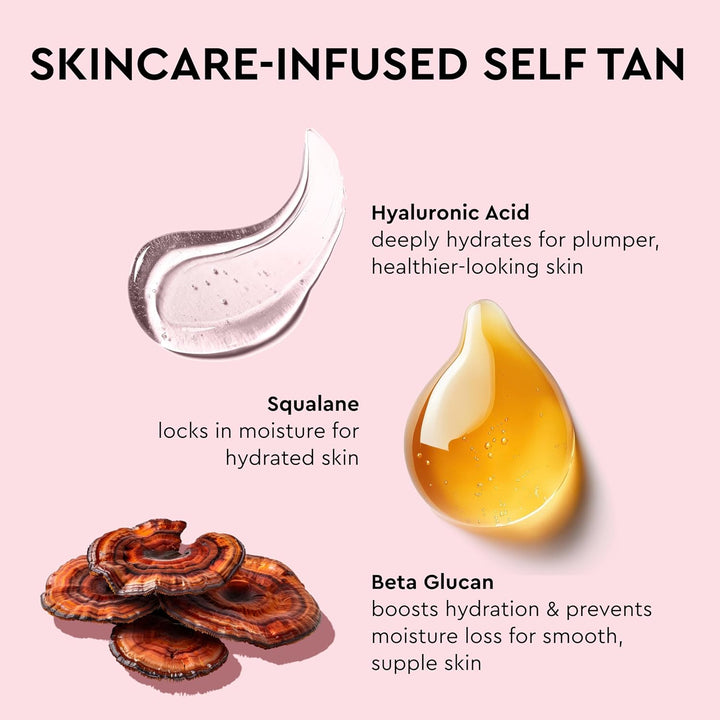 Hydrating Daily Glow Body Lotion- Medium/Dark, Buildable & Transfer-Proof Gradual Self Tanner, Summer Fragrance, Natural Not Orange, Lasts 7 Days, Vegan Clean Formula, 8.45 Fl Oz