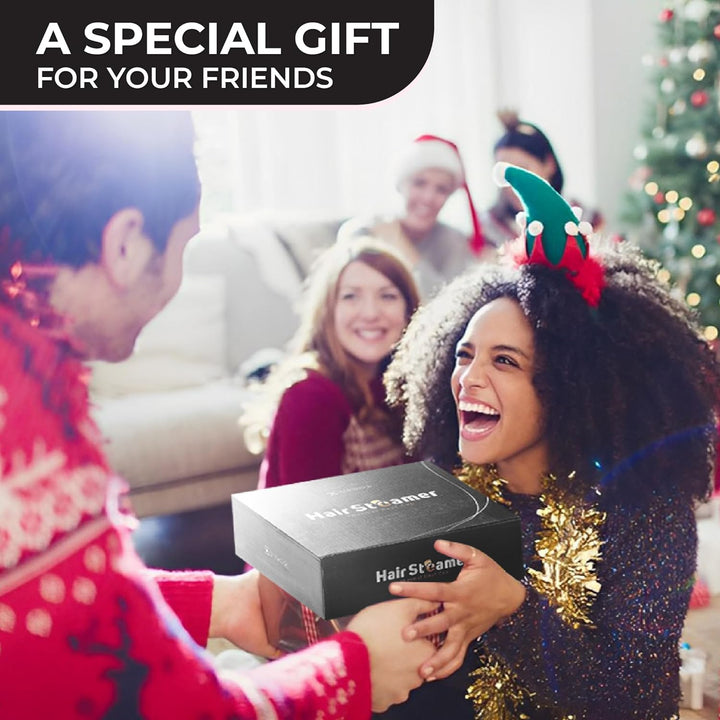 Hair Steamer for Natural Hair Home Use W/10-Level Heats up Quickly, Heat Cap for Deep Conditioning - Thermal Heat Cap for Black Hair, Great for Deep Conditioner (Black)