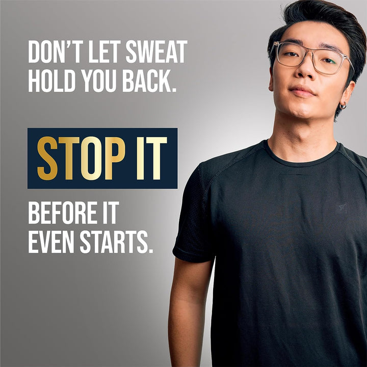 Prescription-Strength Clinical Antiperspirant Roll-On for Hyperhidrosis - 72-Hour Sweat Protection - Fragrance-Free - Doctor-Recommended for Men & Women - 1.2 Fl Oz