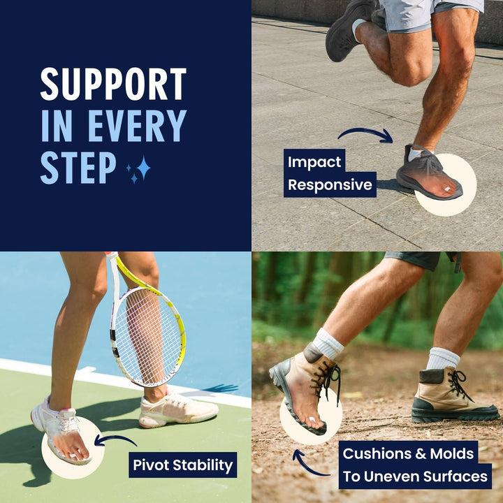 Hammer Toe Gels - 2 Pairs - Hammertoe Support Crest for Women & Men - Cushion & Temporary Splint for Toe Alignment, Crooked Toes, and Pain Relief - White - 1 Loop Design