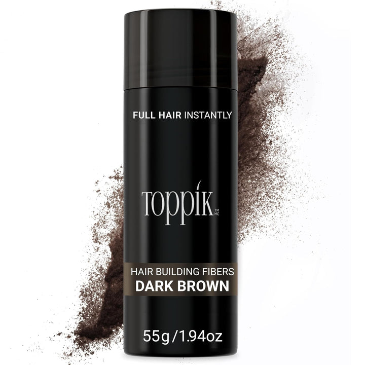 Toppik Hair Building Fibers, Fill in Fine or Thinning Hair Instantly Thicker, Fuller Looking Hair 9 Shades,4 Size Options