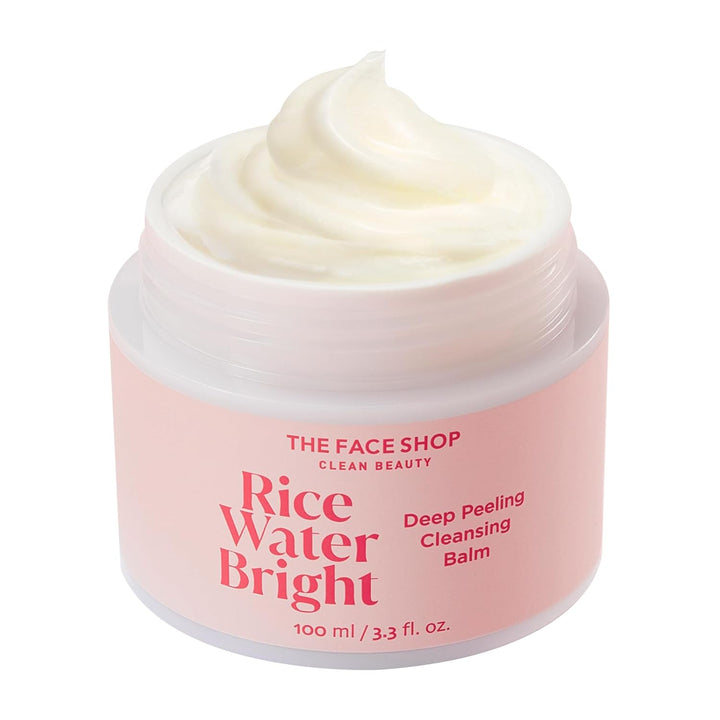 Rice Water Bright Cleansing Balm, Removes Makeup & SPF, 4-In-1 Makeup Remover, for All Skin Types, Korean Rice Extract, Lavender Oil, 100Ml / 3.3 Fl. Oz.