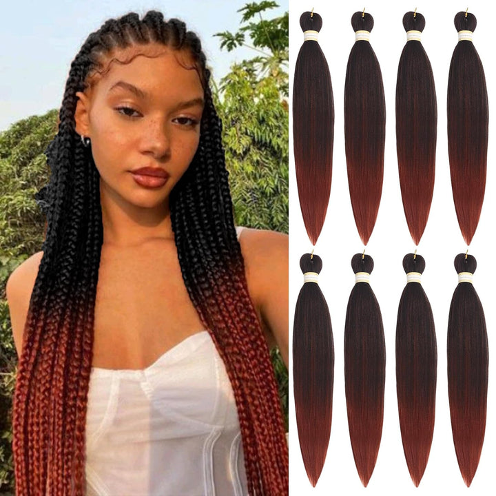 Long Purple Braiding Hair 30 Inch, Pre Stretched Synthetic Braiding Hair for Braids,2 Packs Purple Rumi Hair Extensions for Stage Party Halloween Costume Cosplay