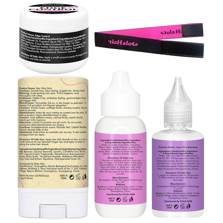 Lace Wig Glue Kit - Waterproof Lace Front Glue for Wigs & Hair Replacement