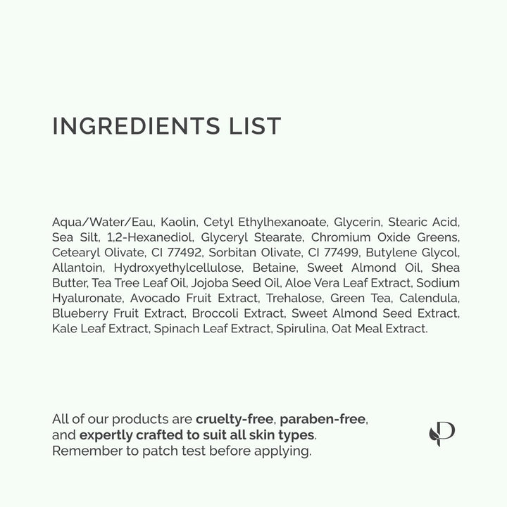 Korean Skincare Clay Mask – Hydrating Mud Mask with Avocado & Superfoods, Dermatologist-Tested for Face & Body – Vegan, 3.4 Oz/100Ml