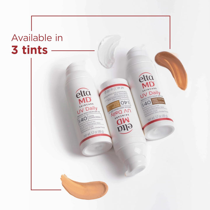 UV Daily SPF 40 Tinted Face Sunscreen Moisturizer, Tinted Moisturizer for Face with SPF, Great for Dry, Combination, and Normal Skin