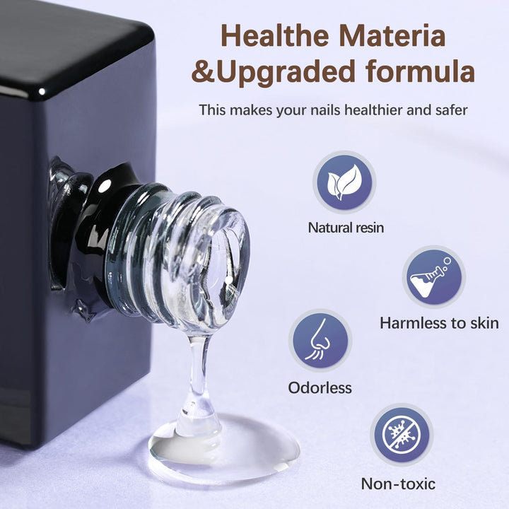 XBASICTIPS French Protecting Builder Gel and Top Coat, Prevent French Nail Tips Area Chipping, Protect French Press on Nails, 15Ml