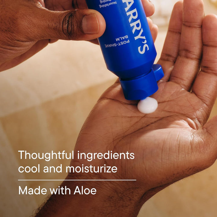 Post-Shave Balm for Men with Aloe - (2 Pack) 3.4 Fl Oz - Calms and Soothes Skin after Shaving