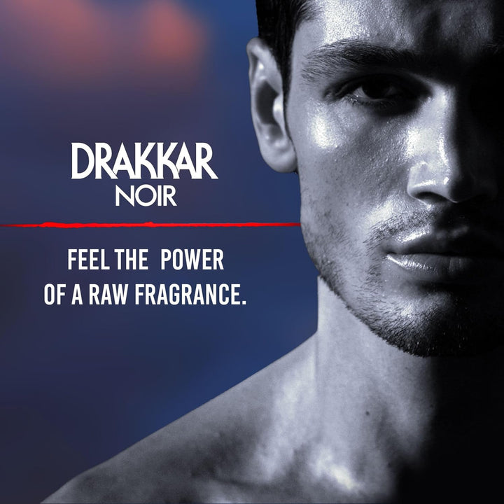 Guy Laroche Drakkar Noir Iconic Designer Fragrance - Intense & Powerful Eau De Toilette - Fougere Blend & Aromatic Spices - Long Lasting Mens Cologne - Day and Evening Scent