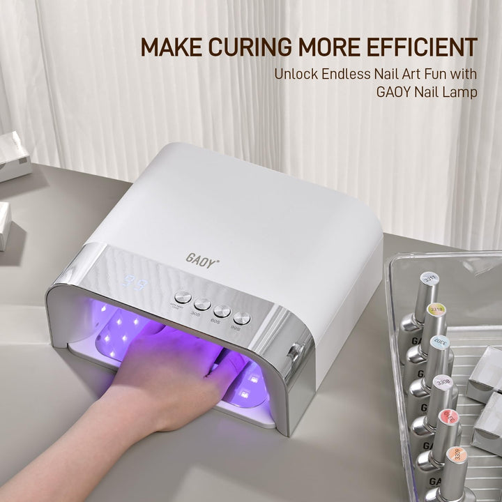 Professional UV Nail Lamp, Big Cavity Design for Long Nails, 36 LED Fast Curing Light with Infrared Sensor for Salon Gel and Acrylic Polish