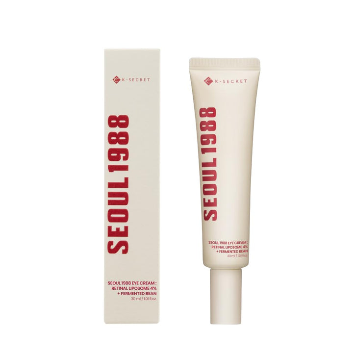 KSECRET SEOUL 1988 Eye Cream : Retinal Liposome 4% + Fermented Bean, Wrinkle Care, Anti-Aging, Skin Elasticity, Pigmentation, Retinol, 30Ml/1.01 Fl.Oz.