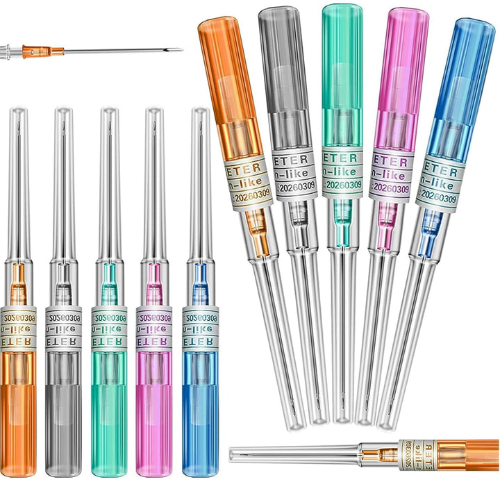 Catheter Piercing Needles - 6Pcs 16G Catheter Needles Cateter Para Catheter Hollow Needles for Ear Nose Belly Cartilage Piercing Needles - Professional Quality for Piercing Tool Supplies