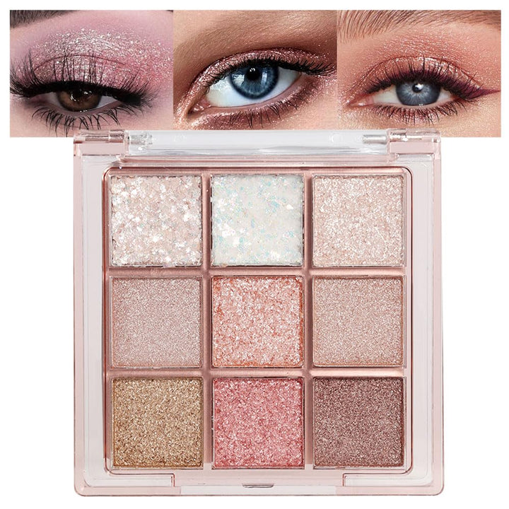 Neutral Nude Brown Smokey Eye Shadow Palette,Rose Gold Bronze Naked Cream Eyeshadow Palette Makeup,Natural Eyeshadow for Eyes Long Lasting Naturing-Looking