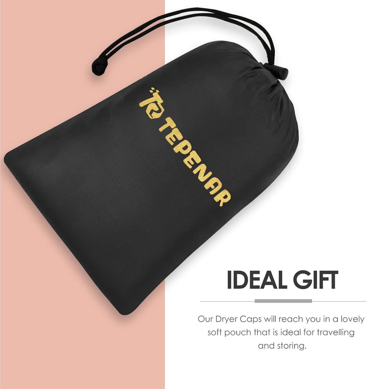 Hair Dryer Bonnet Attachment: Upgraded Extra Large Hooded Dryer Adjustable Hair Dryer Caps - Easy to Use for Natural Curly Textured Hair Care Styling Fast Drying - Black