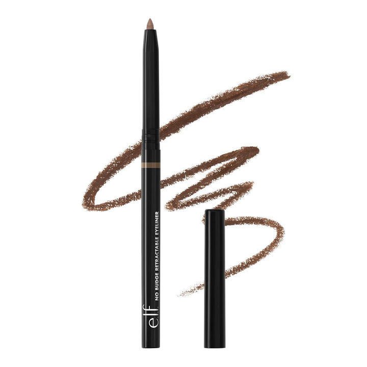 No Budge Retractable Eyeliner, Creamy, Ultra-Pigmented & Waterproof, Creates Bold & Defined Lines, Vegan & Cruelty-Free, Black