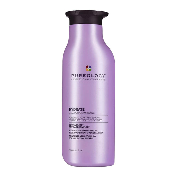 Hydrate Shampoo - for Dry or Color Treated Hair, Moisturizing Shampoo for Hydration & Softness, with Rose Extract & Green Tea, Vegan & Sulfate-Free
