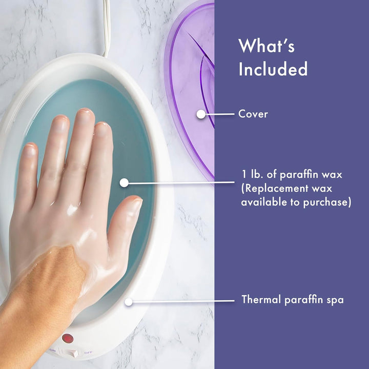 True Glow by  Paraffin Bath for Hands and Feet - Moisturizing Treatment with 1Lb. Wax - Purple
