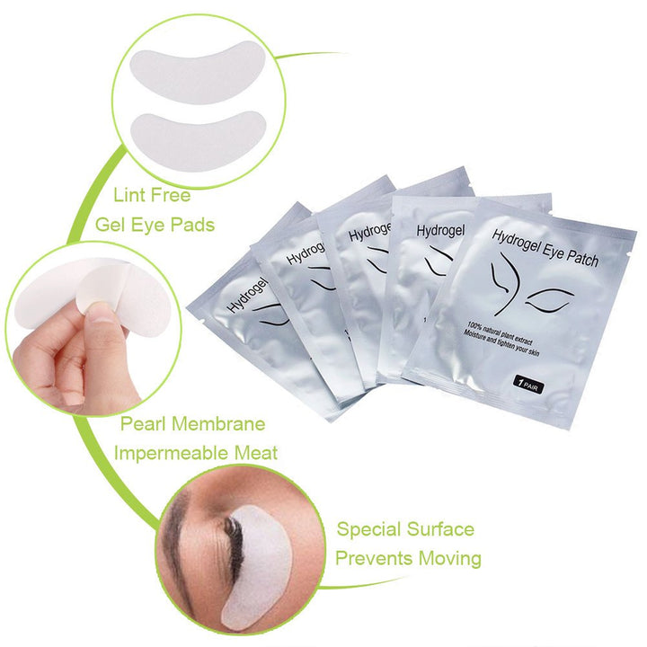 Eye Pads Lash Extensions Kit, 110 Pairs Hydrogel Patch Gel Pad Beauty Makeup Tool for under Eyes Eyelash Extension