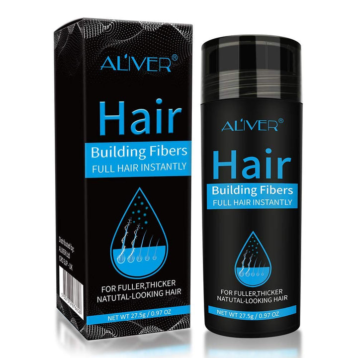 Hair Fibers for Thinning Hair - Black - 27.5Gr,Undetectable Natural Formula, Thicker Fuller Hair in 15 Seconds, Conceals Hair Loss, Look Younger, for Men & Women Patchy Bald Spot,Crown