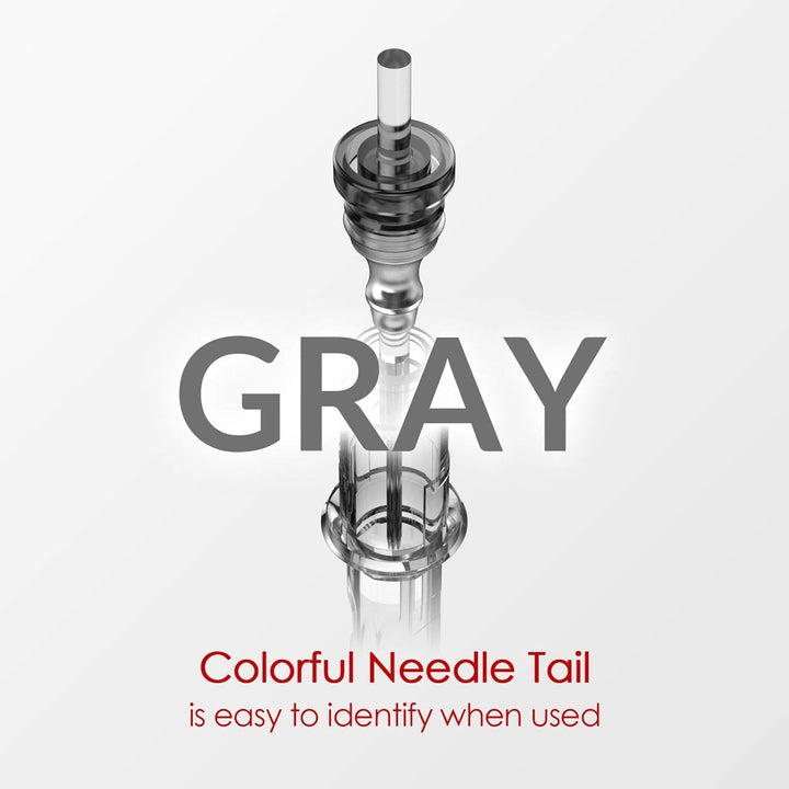 Cartridge Needles 50Pcs Assorted Tattoo Needle Cartridges round Liner Mixed 3RL 5RL 7RL 9RL 11RL (50Pcs #12 Standard RL)