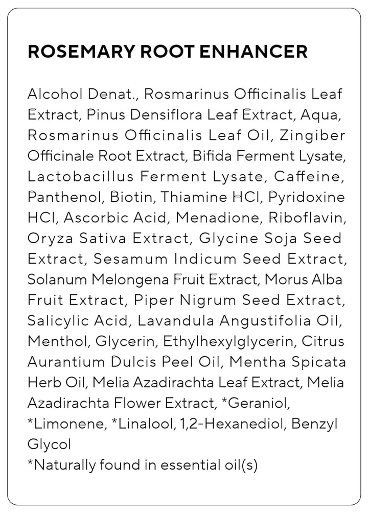 Root Enhancer Rosemary Water Spray for Hair Growth – Korean Hair Care Oil for Scalp Detox – Flaky & Itchy & Dry Scalp Treatment – Free from Sulfate, Silicone, and Paraben (3.38Oz)