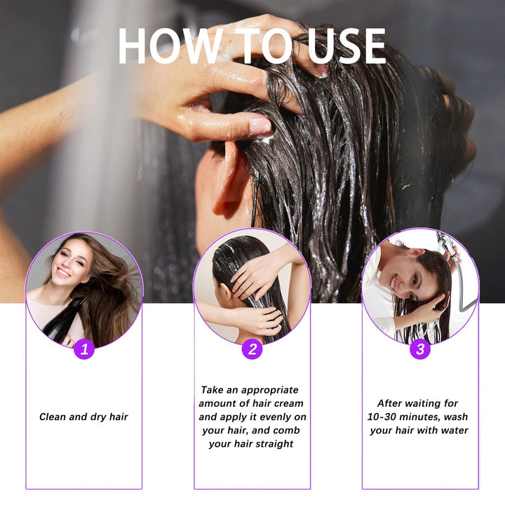 Liss Alisado, Crema Alisadora , Alisado Para Cabello Sin Formol, Liss Keratina, Hair Natural Silkiness 1Pcs