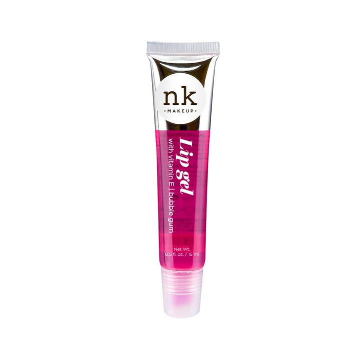 VARIETY SET of 5 NK Hydrating Lip Gel - Vitamin E (Clear, Rosehip Oil, Bubble Gum, Cherry, Strawberry)