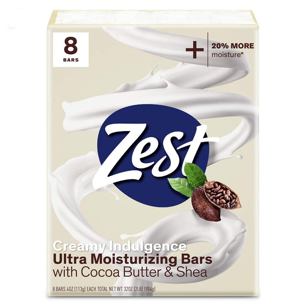 Bar Soap - 8 Bars - Enriched with Cocoa Butter and Shea for Ultra Moisturizing Cleansing - Leaves Your Body Feeling Silky Smooth and Deeply Moisturized