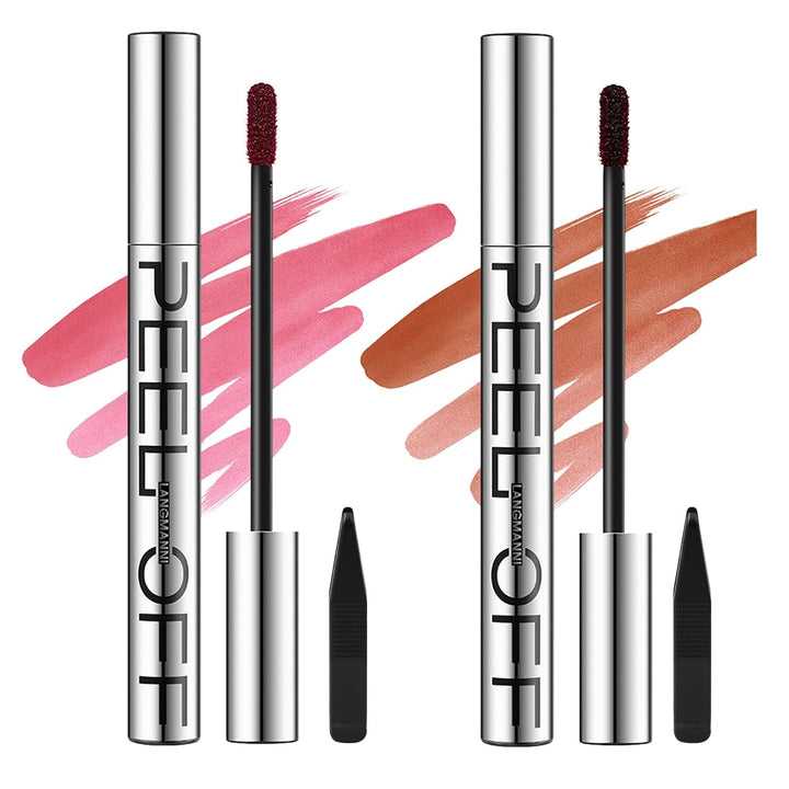 3 Colors Long-Lasting Peel off Lip Liner Set, Waterproof & Smudge-Proof Matte Lip Liners Gift Makeup for Girls (#1+2+3)