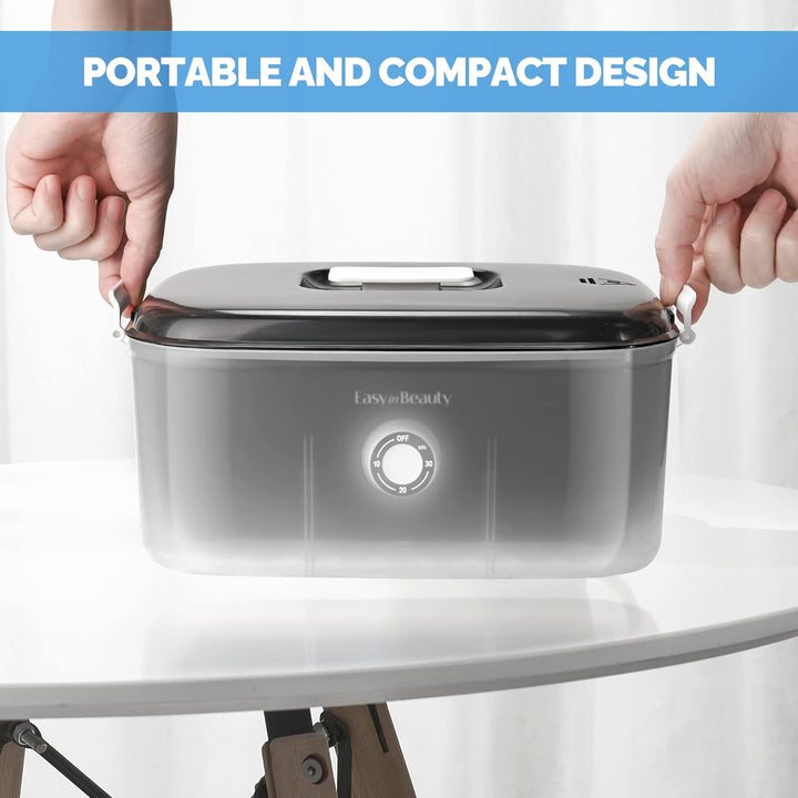 Hot Towel Warmer for Facials, Holds 16 Small Towels, 5L Portable Towel Steamer with Quickly Heating in 1-5 Mins, Auto off Timer Foldable Towel Warmers for Spa, Barber, Manicures, Massage