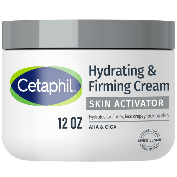 Skin Activator Hydrating & Firming Body Cream 12Oz, Mandelic Acid (AHA) and Centella Asiatica (CICA) Cream, Hydrates and Firms Aging Skin, Anti-Aging Skincare, 12 Oz