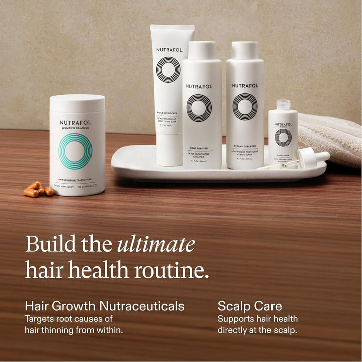 Women'S Balance Hair Growth Supplements, Ages 45 and Up, Clinically Proven for Visibly Thicker Hair and Scalp Coverage, Dermatologist Recommended - 1 Month Supply