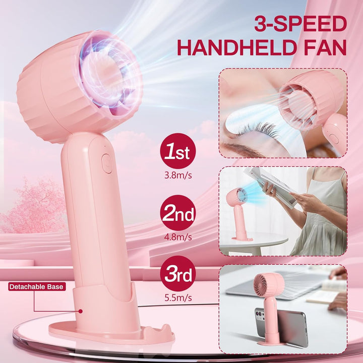 Lash Cleaning Kit - Lash Shampoo Kit Eyelash Extension Cleanser for Extensions 60ML with Rechargeable Handheld Lash Fan Dryer Mascara Brush Rinse Bottle Makeup Cleansing Foam for Lash Care