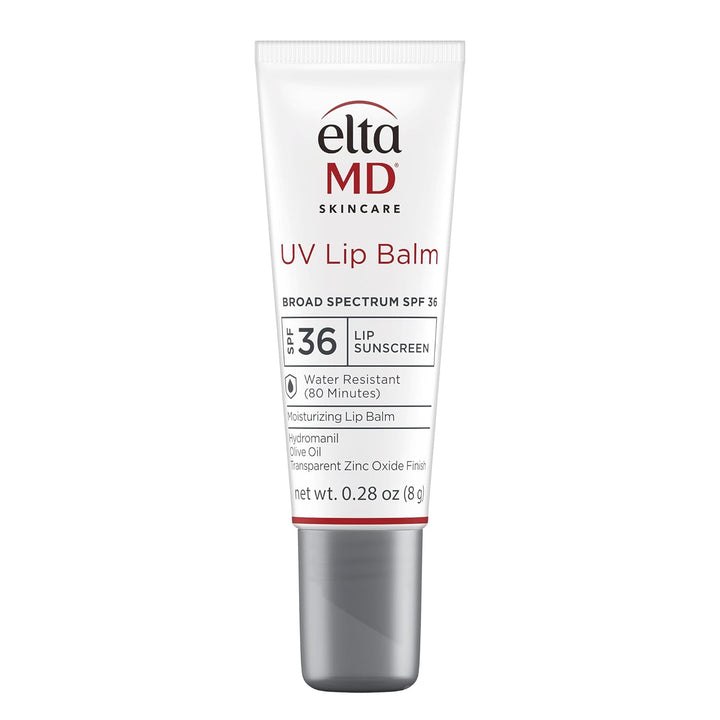 UV Lip Balm Sunscreen, Moisturizes and Protects Dry Cracked Lips, Water Resistant up to 80 Minutes, Transparent Zinc Oxide Sunscreen