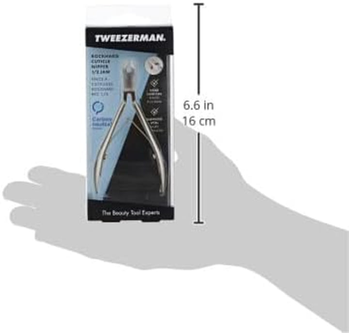 Rockhard Stainless Steel Cuticle Nipper, 1/2 Jaw