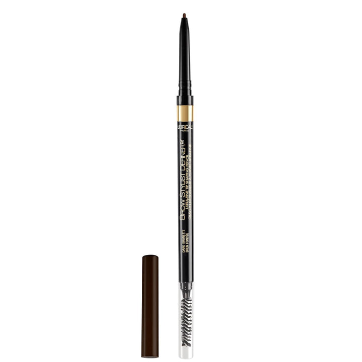 Makeup Brow Stylist Definer Waterproof Eyebrow Pencil, Ultra-Fine Mechanical Pencil, Draws Tiny Brow Hairs and Fills in Sparse Areas and Gaps, Brunette, 0.003 Ounce (1 Count)