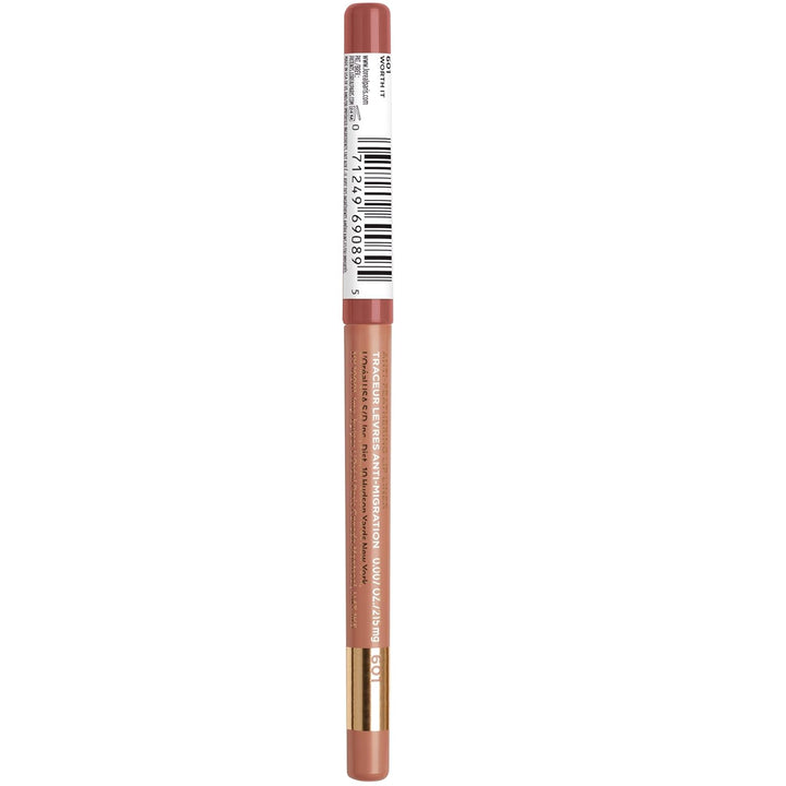 Colour Riche Lip Liner Pencil, Creamy Lip Liner with Omega 3 and Vitamin E, 601 Worth It (Pinky Nude)