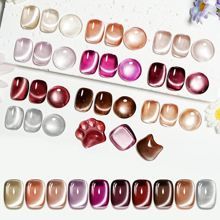 60 PCS Gel Nail Polish Set with 5 Bottles of Base and Glossy Matte Top Coat Soak off Gel Nail Set Suitable for All Seasons Gifts