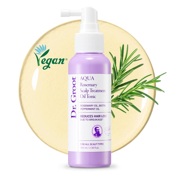 Dr.Groot Rosemary Mint Oil Tonic for Hair Growth with Biotin, Hyaluronic Acid, Thickening & Scalp Nourishing. Korean Haircare. Sulfate-Free, Silicon-Free, Paraben-Free (3.38 Fl Oz/ 100Ml)