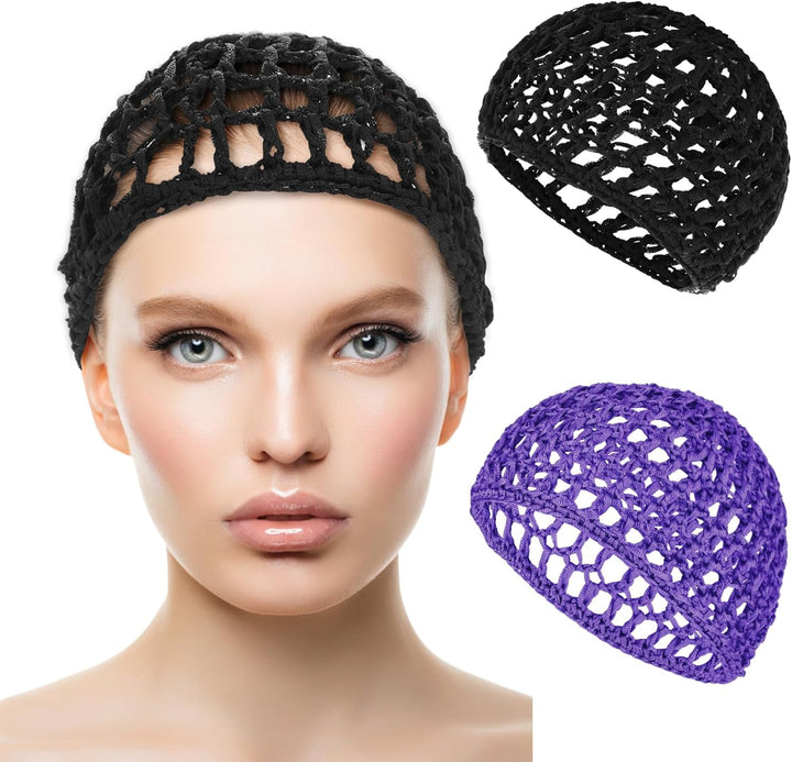 Wig Cap Thick Long Hair Caps Adjustable Net Mesh Braided Weaving Making Crochet Sew Weave Fishnet Grip Headband