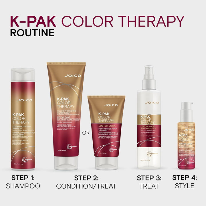 K-PAK Color Therapy Color-Protecting Conditioner | for Color-Treated Hair | Boost Shine | Improve Elasticity | Repair Breakage | Rebuild Damaged Hair | with Keratin & Argan Oil